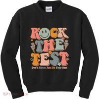 Testing For Teachers Test Day Teacher Rock The Test Kids Sweatshirt thumb 0