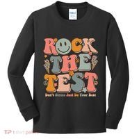 Testing For Teachers Test Day Teacher Rock The Test Kids Long Sleeve Shirt thumb 0