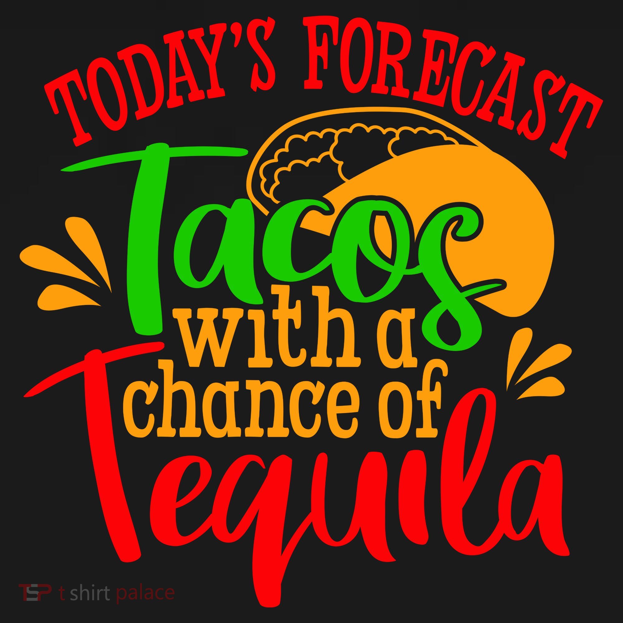 Today's Forecast Tacos With A Chance Of Tequila Funny Taco Ornament