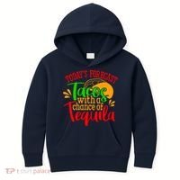 Today's Forecast Tacos With A Chance Of Tequila Funny Taco Kids Hoodie thumb 0