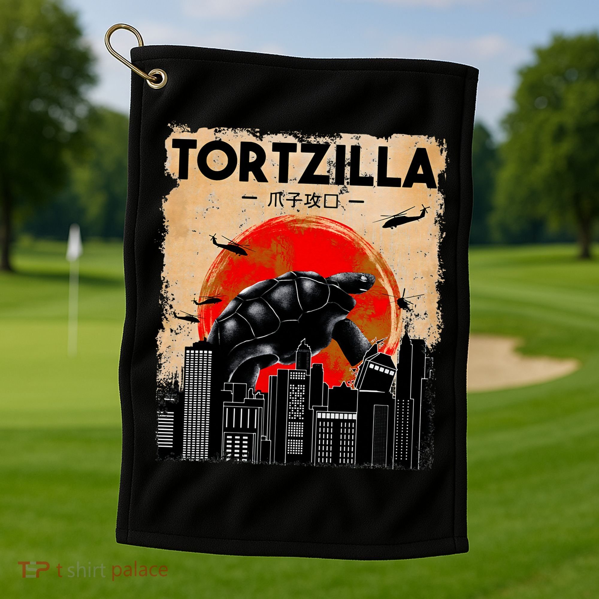 Tortoise Funny Turtle animal lover Golf Towel