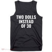 Trump Funny Two Dolls Instead Of 30 Tank Top thumb 0