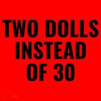 Trump Funny Two Dolls Instead Of 30 Santa Hat thumb 1