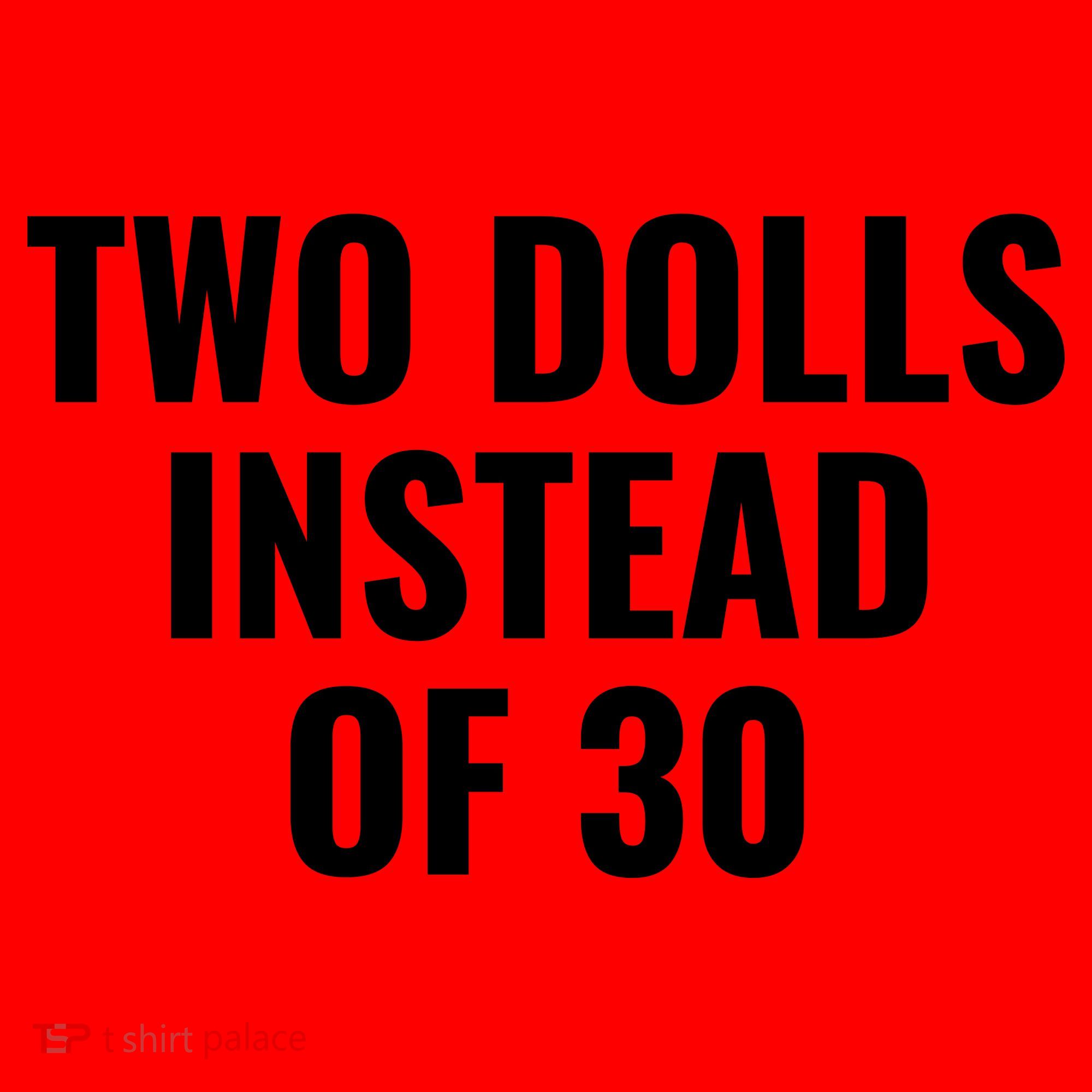 Trump Funny Two Dolls Instead Of 30 Santa Hat