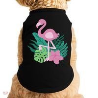 Tropical Flamingo Doggie Tank thumb 0