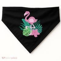 Tropical Flamingo USA-Made Doggie Bandana thumb 0