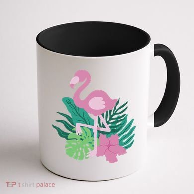 Tropical Flamingo Coffee Mug back