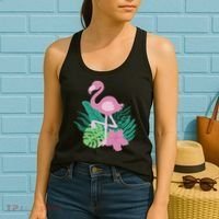 Tropical Flamingo Women's Tank Top thumb 2