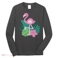 Tropical Flamingo Long Sleeve Shirt thumb 0