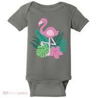 Tropical Flamingo Baby Bodysuit thumb 0
