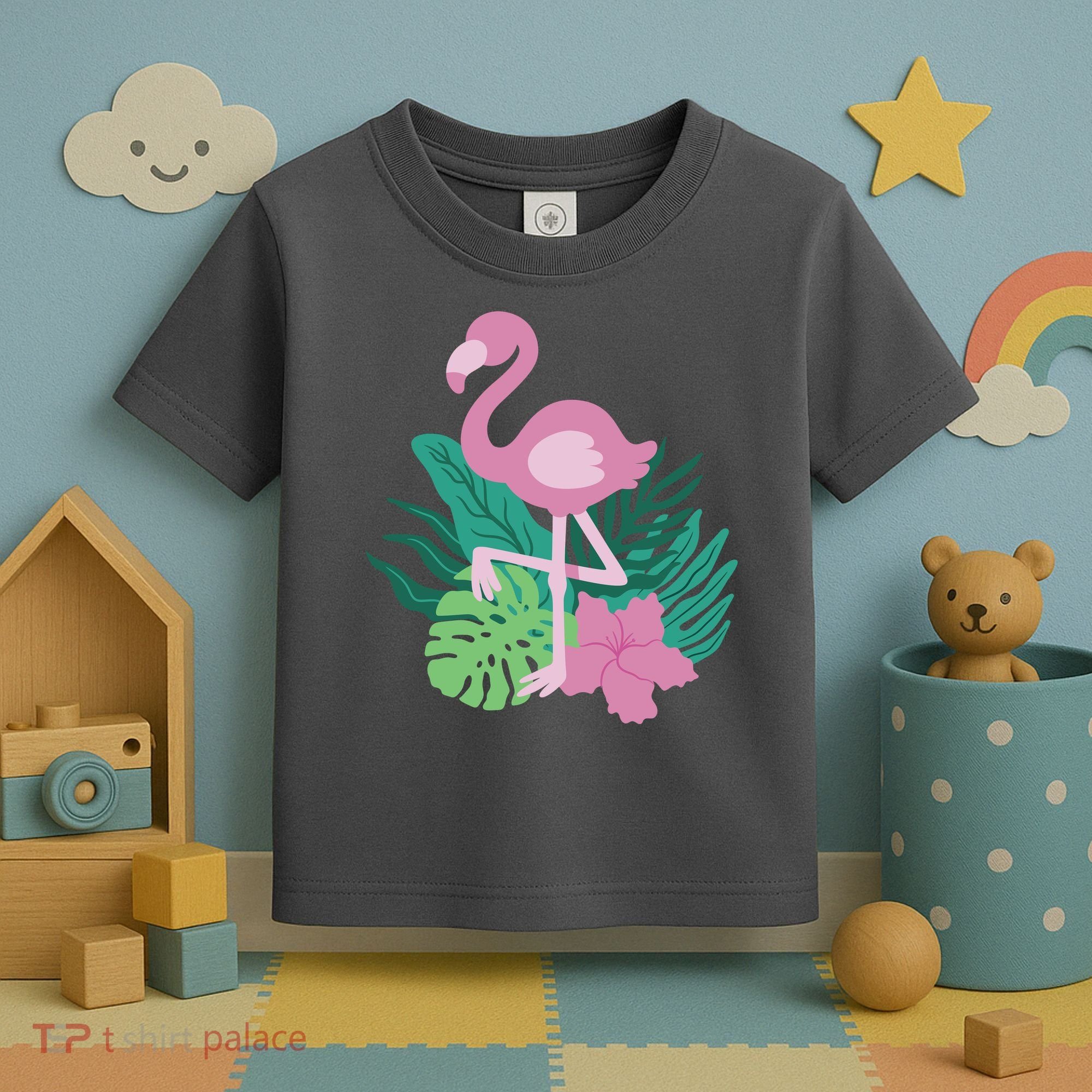 Tropical Flamingo Toddler T-Shirt
