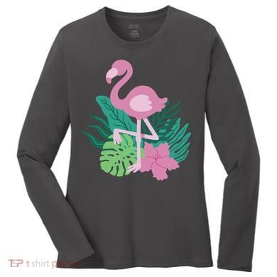 Tropical Flamingo Women's Long Sleeve Shirt