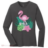 Tropical Flamingo Women's Long Sleeve Shirt thumb 0