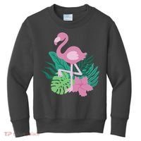 Tropical Flamingo Kids Sweatshirt thumb 0