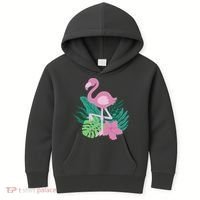 Tropical Flamingo Kids Hoodie thumb 0