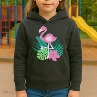 Tropical Flamingo Kids Hoodie thumb 3