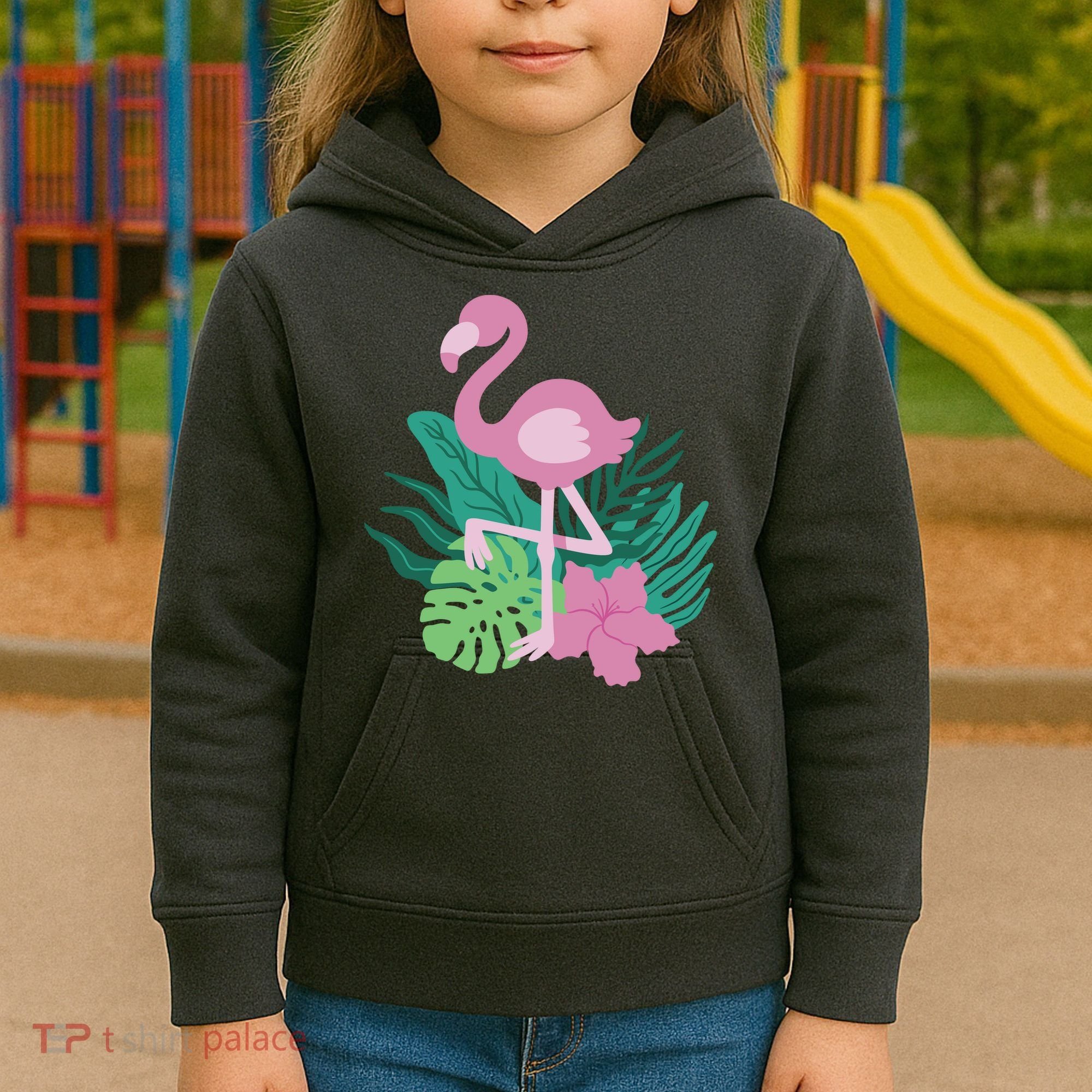 Tropical Flamingo Kids Hoodie