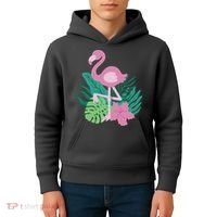 Tropical Flamingo Kids Hoodie thumb 4