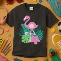 Tropical Flamingo Kids T-Shirt thumb 3