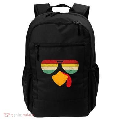 Turkey Face Thanksgiving Sunglasses Backpack