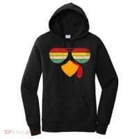 Turkey Face Thanksgiving Sunglasses Women's Hoodie thumb 0