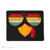 Turkey Face Thanksgiving Sunglasses Mousepad thumb 0