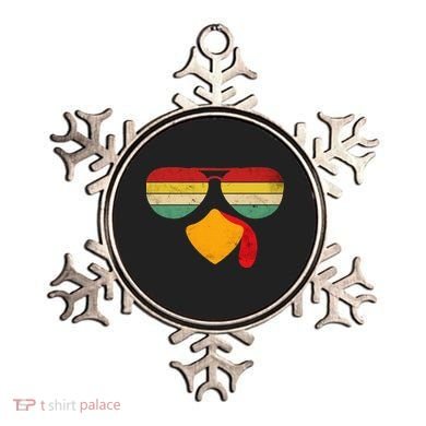 Turkey Face Thanksgiving Sunglasses Ornament