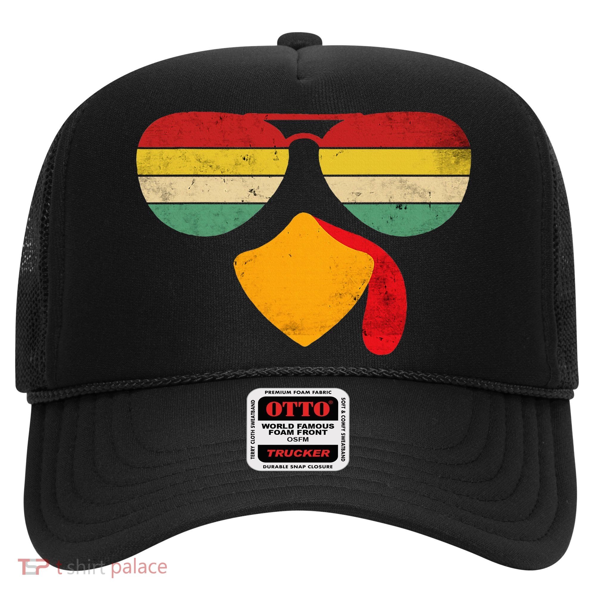 Turkey Face Thanksgiving Sunglasses Hat