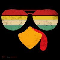 Turkey Face Thanksgiving Sunglasses Toddler T-Shirt thumb 4