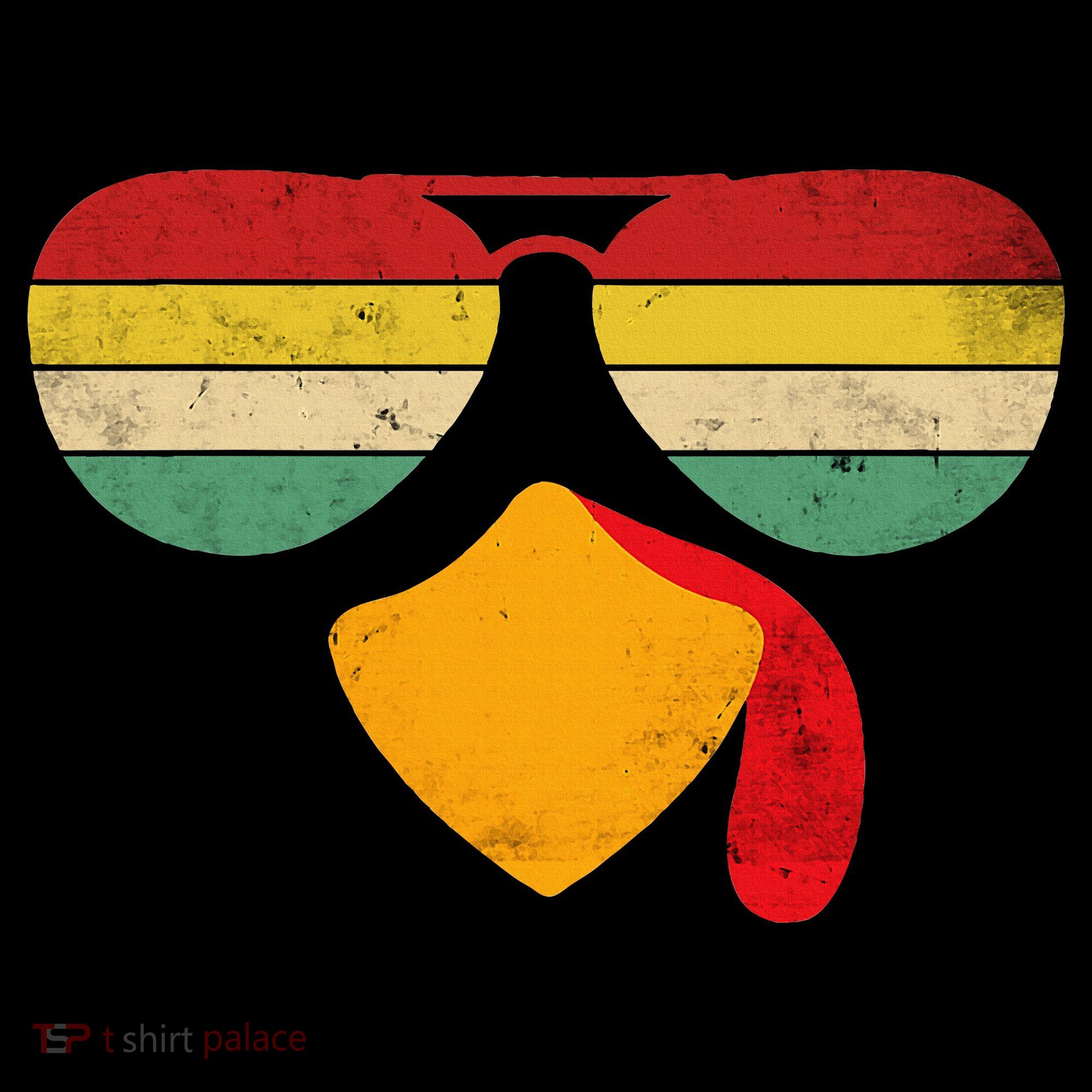 Turkey Face Thanksgiving Sunglasses Visor