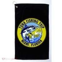 Tuna Fishing Trip Miami Florida Golf Towel thumb 0