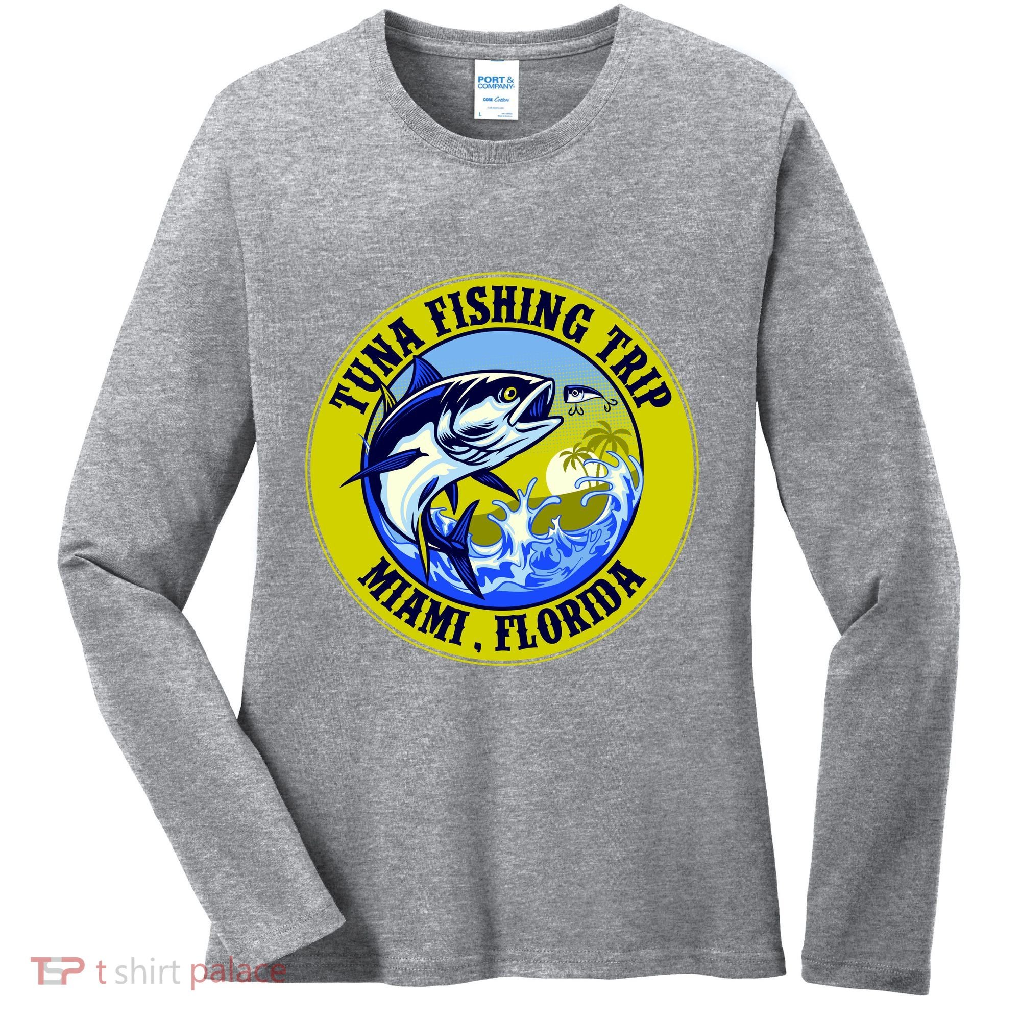 Tuna Fishing Trip Miami Florida Women's Long Sleeve Shirt