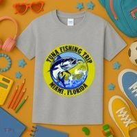 Tuna Fishing Trip Miami Florida Kids T-Shirt thumb 3