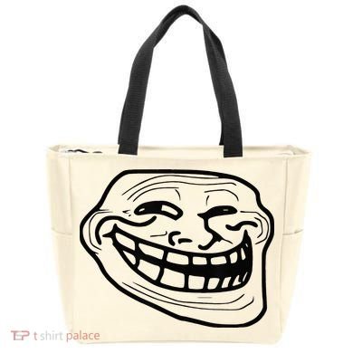 Troll Face Tote Bag
