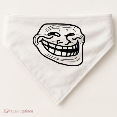 Troll Face USA-Made Doggie Bandana