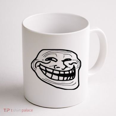Troll Face Coffee Mug back