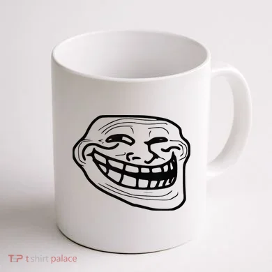 Troll Face Coffee Mug back