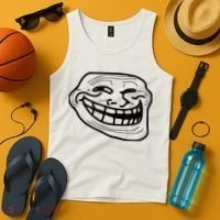 Troll Face Tank Top thumb 4