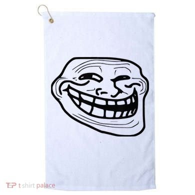 Troll Face Golf Towel