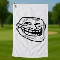 Troll Face Golf Towel thumb 1