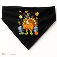 Turkey Fitness Thanksgiving Day USA-Made Doggie Bandana thumb 0