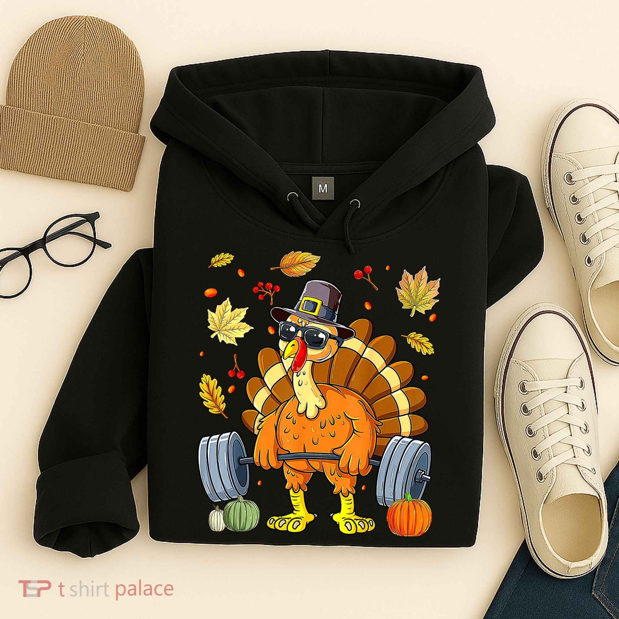 Turkey Fitness Thanksgiving Day Hoodie