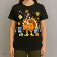 Turkey Fitness Thanksgiving Day T-Shirt thumb 4