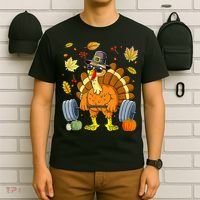 Turkey Fitness Thanksgiving Day T-Shirt thumb 6