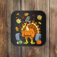 Turkey Fitness Thanksgiving Day Coaster thumb 0