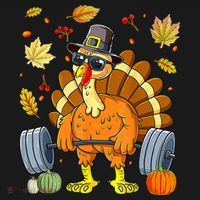 Turkey Fitness Thanksgiving Day Women's Hoodie thumb 2