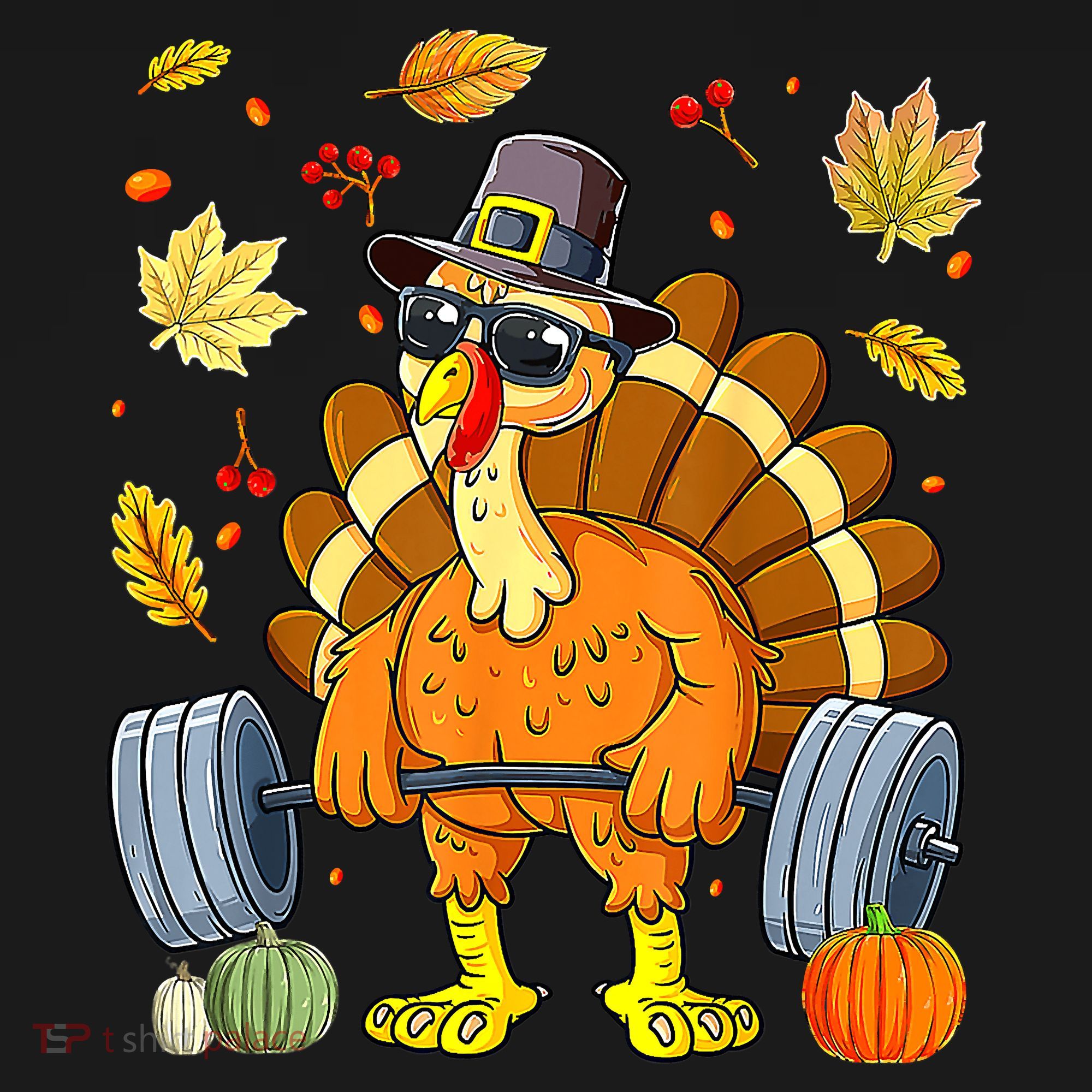 Turkey Fitness Thanksgiving Day Women's Hoodie