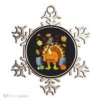 Turkey Fitness Thanksgiving Day Ornament thumb 0