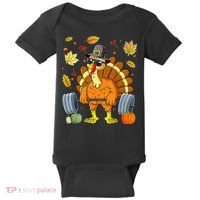 Turkey Fitness Thanksgiving Day Baby Bodysuit thumb 0