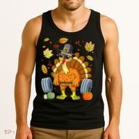 Turkey Fitness Thanksgiving Day Tank Top thumb 3